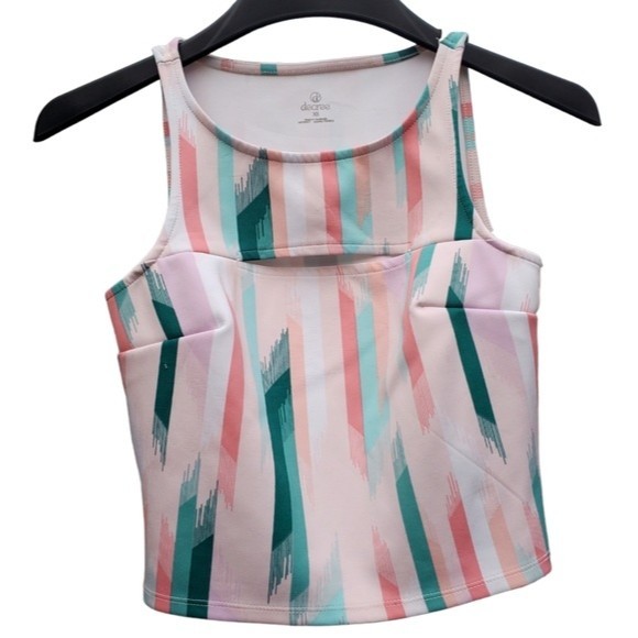 Decree Pink Geometric Skirt and Tank Top Set - Picture 4 of 13